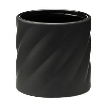 Twist γλάστρα - Black, small Ø12 εκ. - Cooee Design