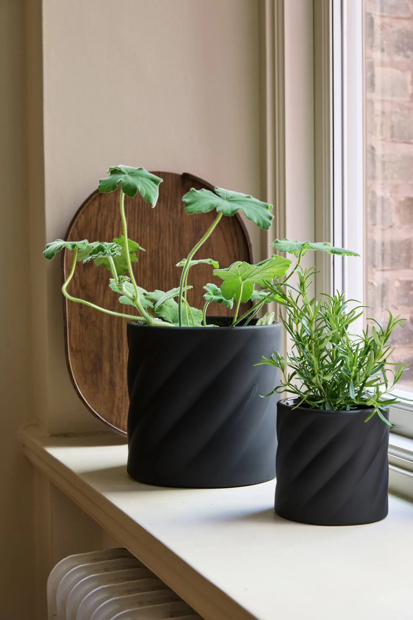 Twist γλάστρα, Black, small Ø12 εκ. Cooee Design