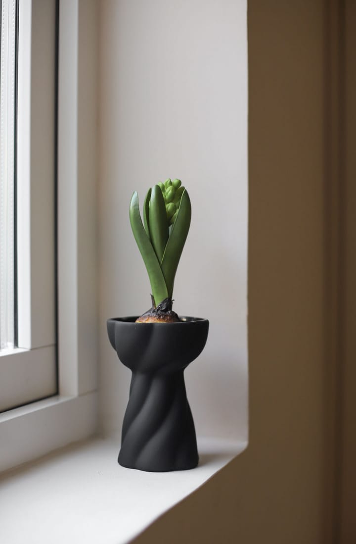 Twist bulb βάζο 12,8 cm, Black Cooee Design