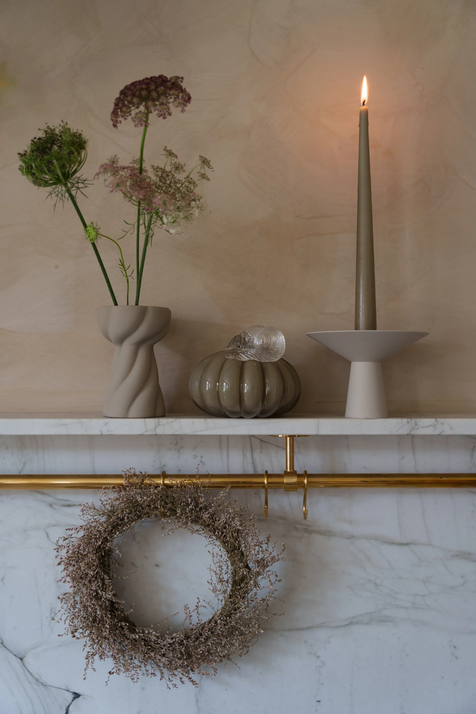 Twist bulb βάζο 12,8 cm, Sand Cooee Design