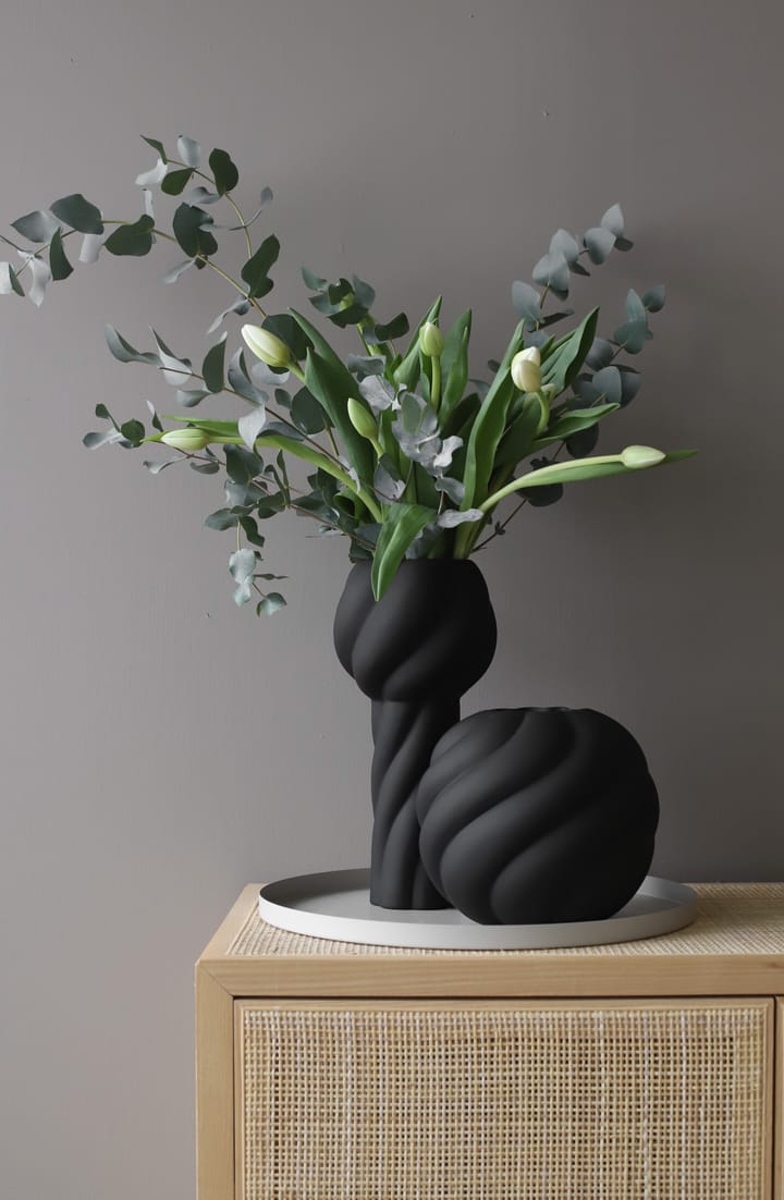 Twist pillar βάζο 34 cm, Black Cooee Design