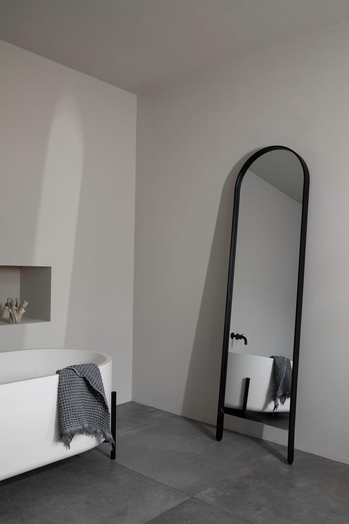 Καθρέφτης δαπέδου, Woody, 164,2x46x5 εκ - Μαύρη χρωματισμένη δρυς - Cooee Design