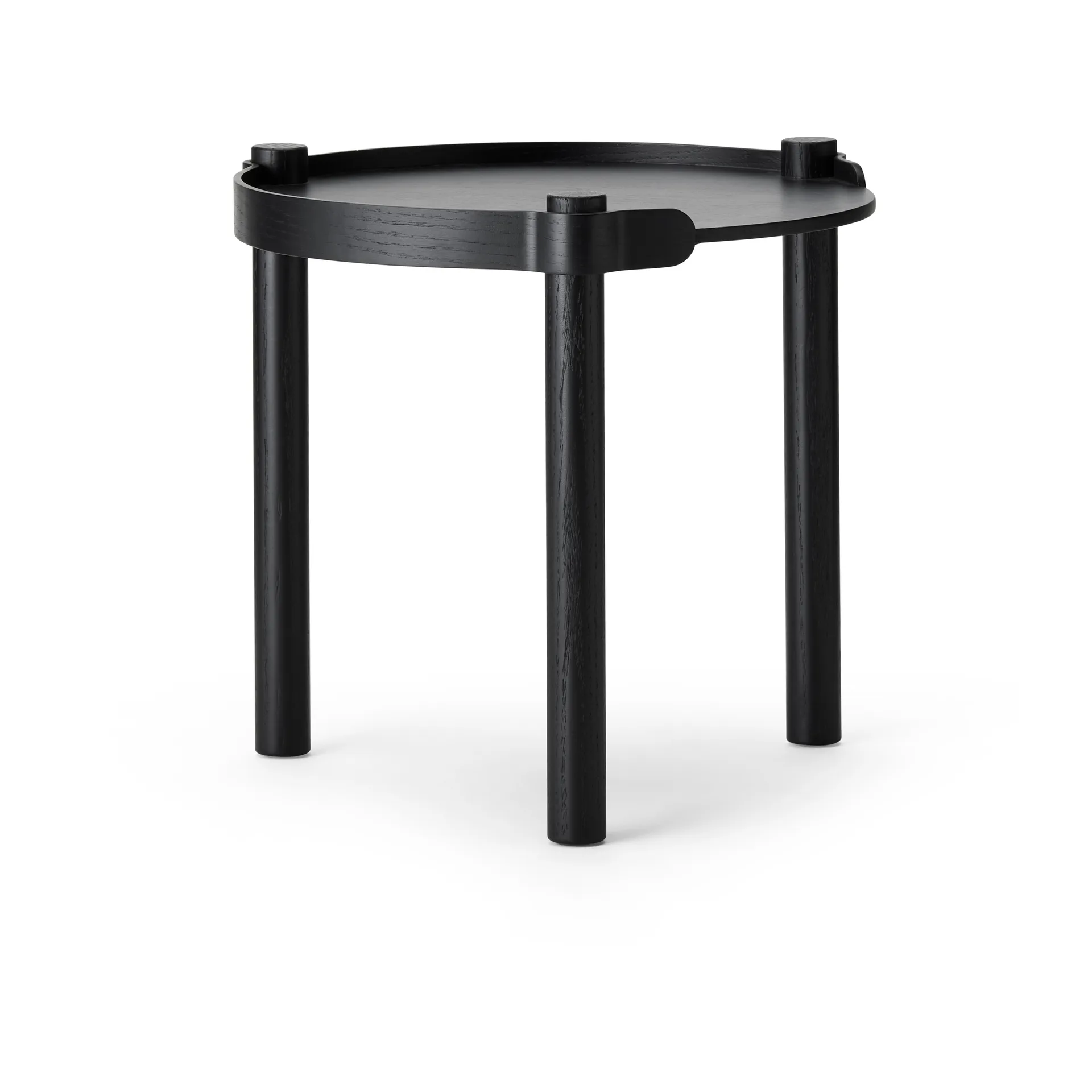 Woody τραπέζι Ø45 εκατοστά, Black stained oak Cooee Design