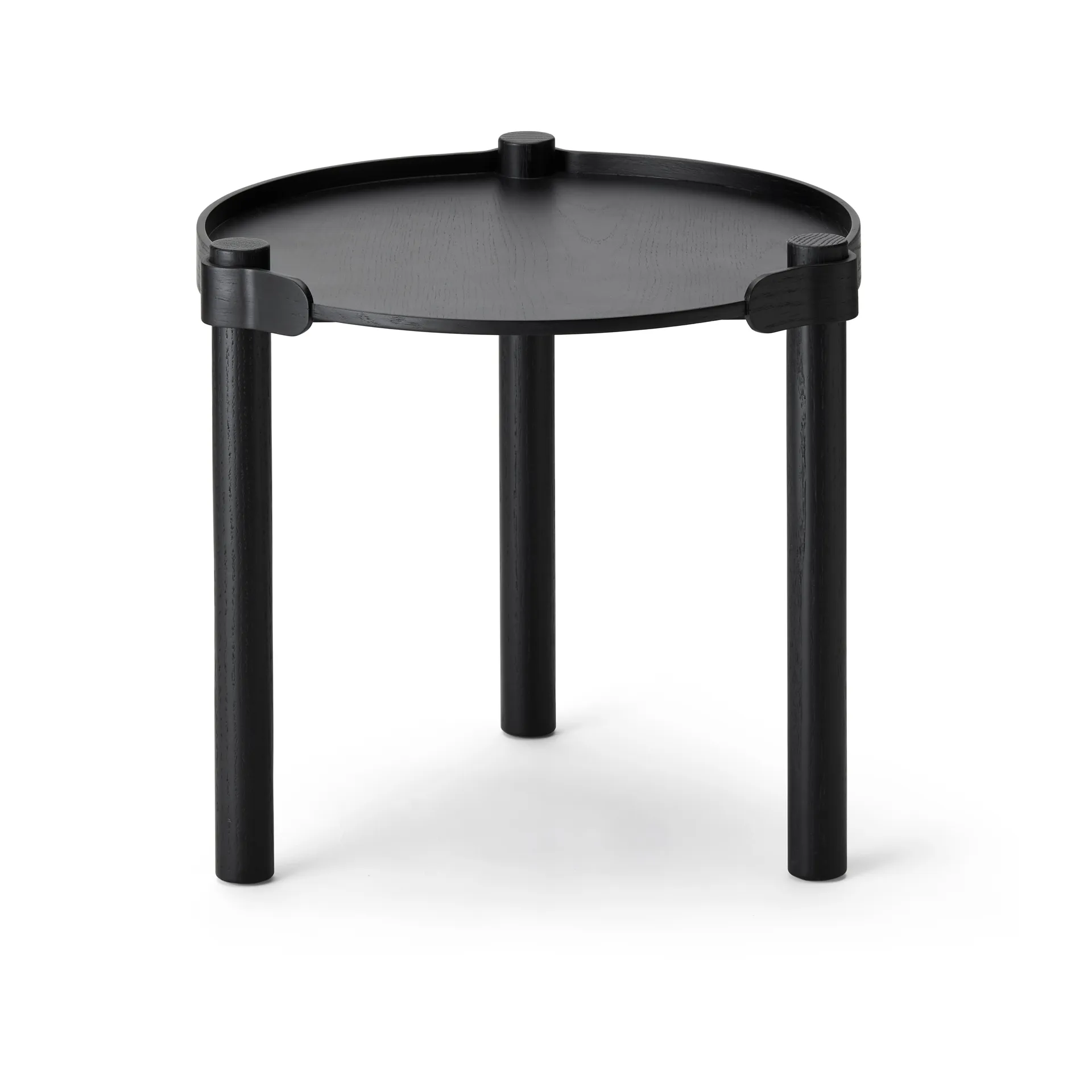 Woody τραπέζι Ø45 εκατοστά, Black stained oak Cooee Design