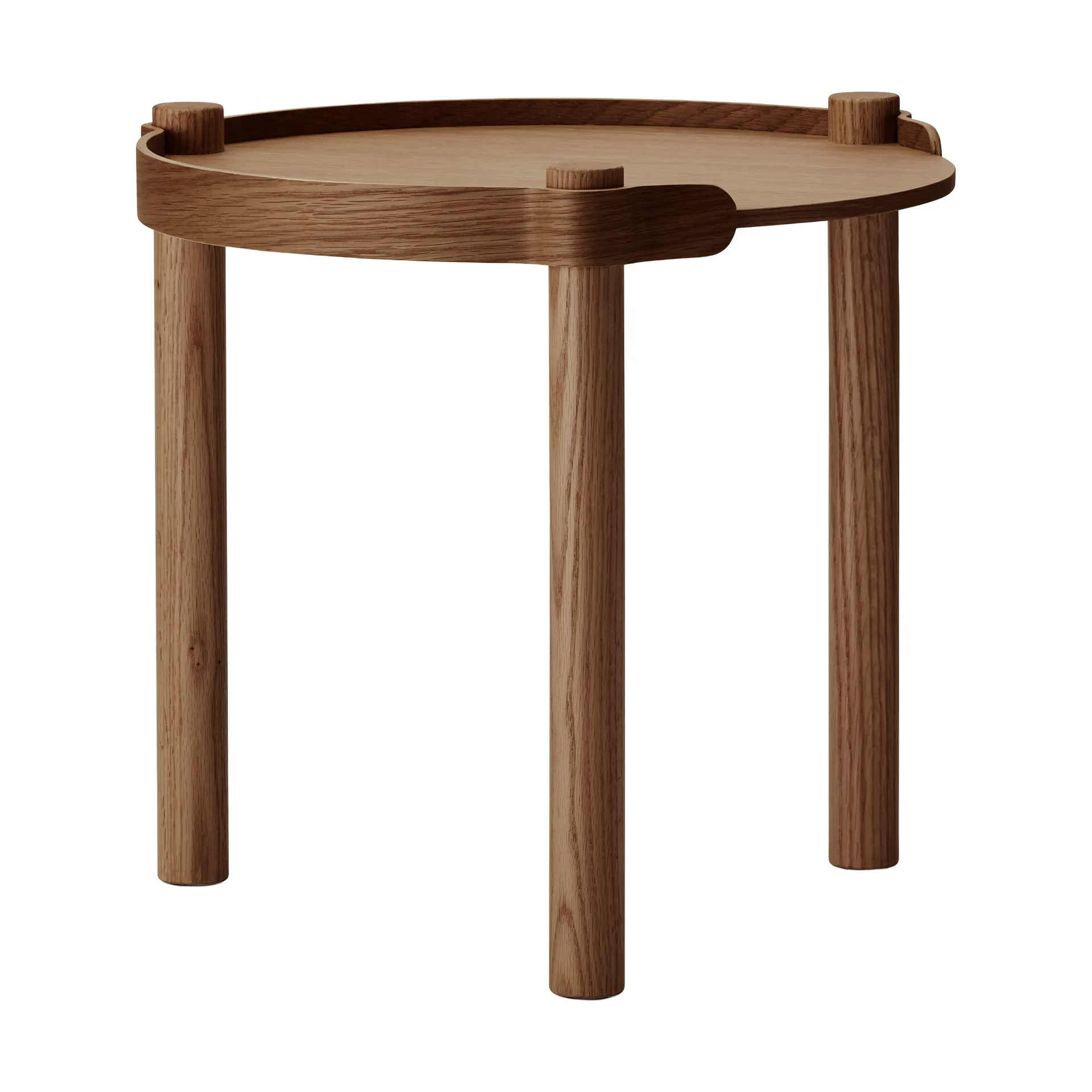 Woody τραπέζι Ø45 εκατοστά, Σκούρα βαμμένη δρυς Cooee Design