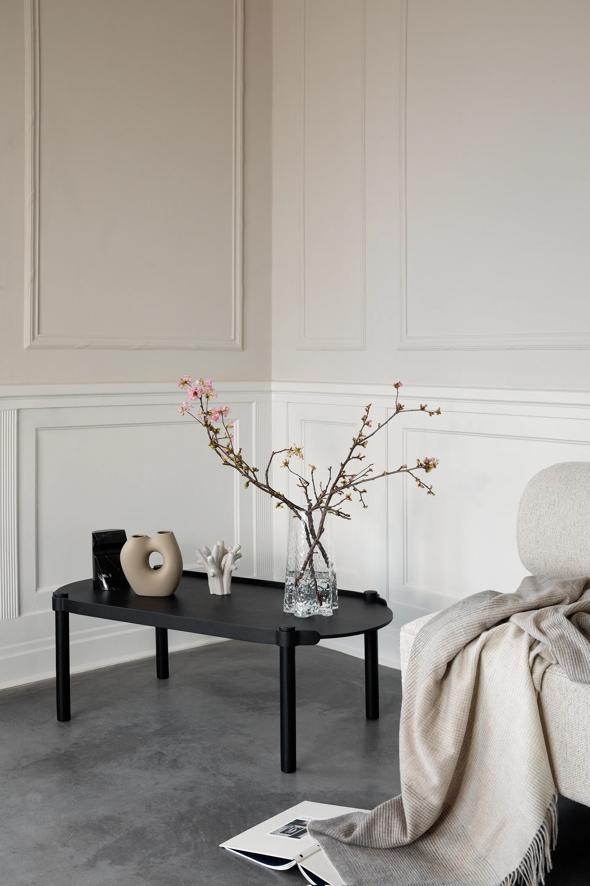 Woody τραπέζι 50x105 εκατοστά, Black stained oak Cooee Design