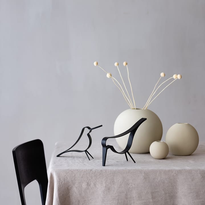 Woody Bird μικρό, Δρυς βαμμένη μαύρη Cooee Design