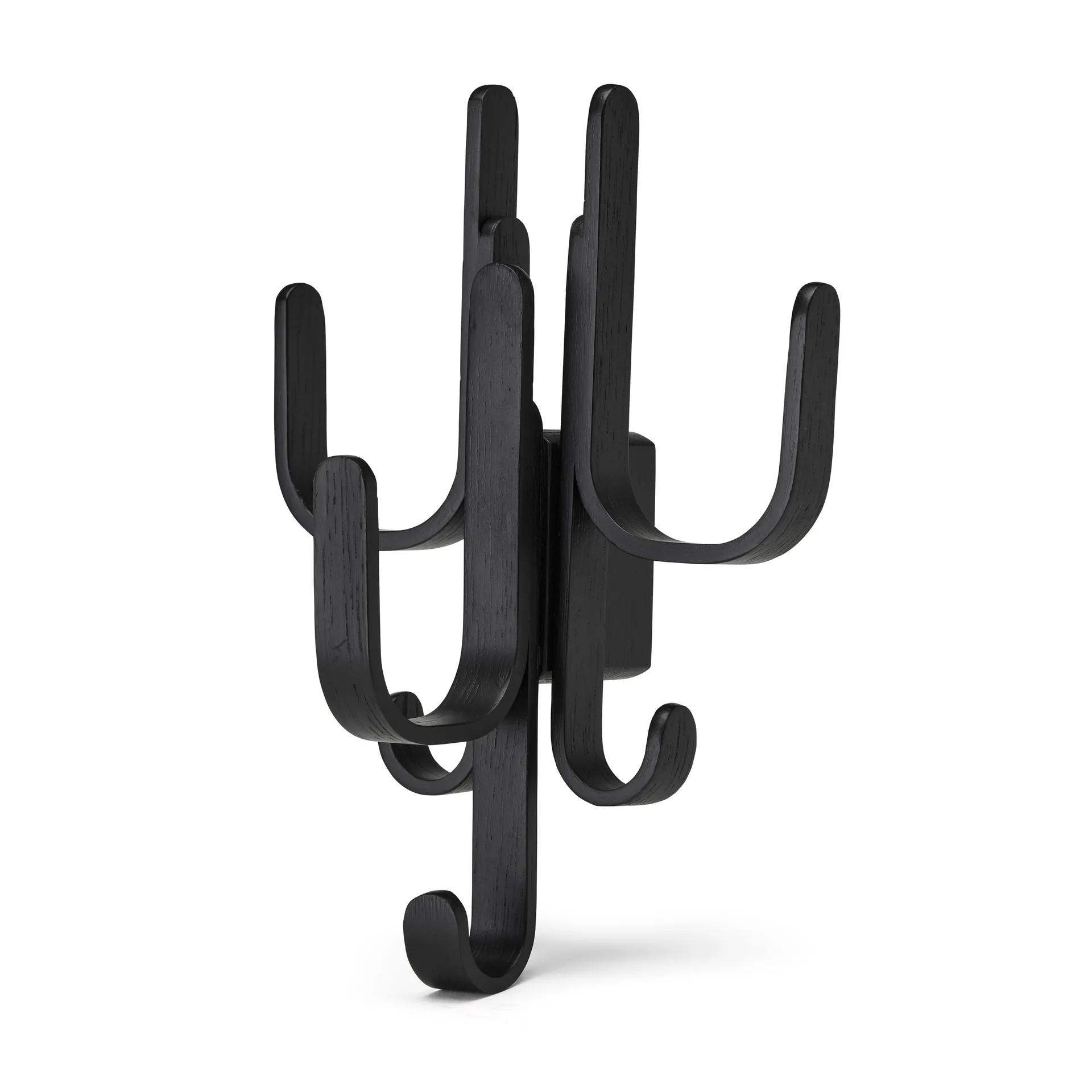 Woody hook Three, Μαύρη βερνικωμένη δρυς Cooee Design