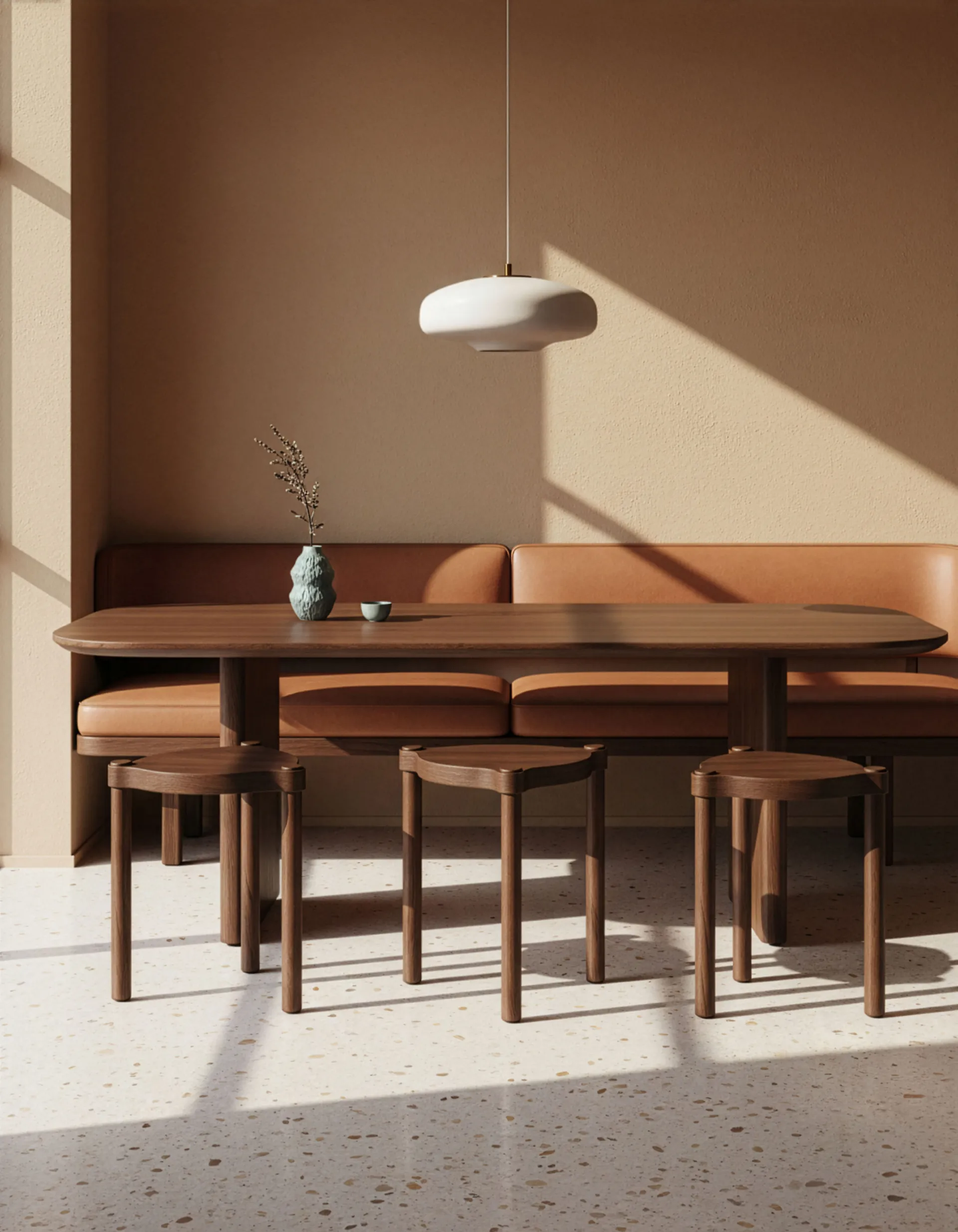 Woody σκαμπό, Σκούρα δρυς Cooee Design
