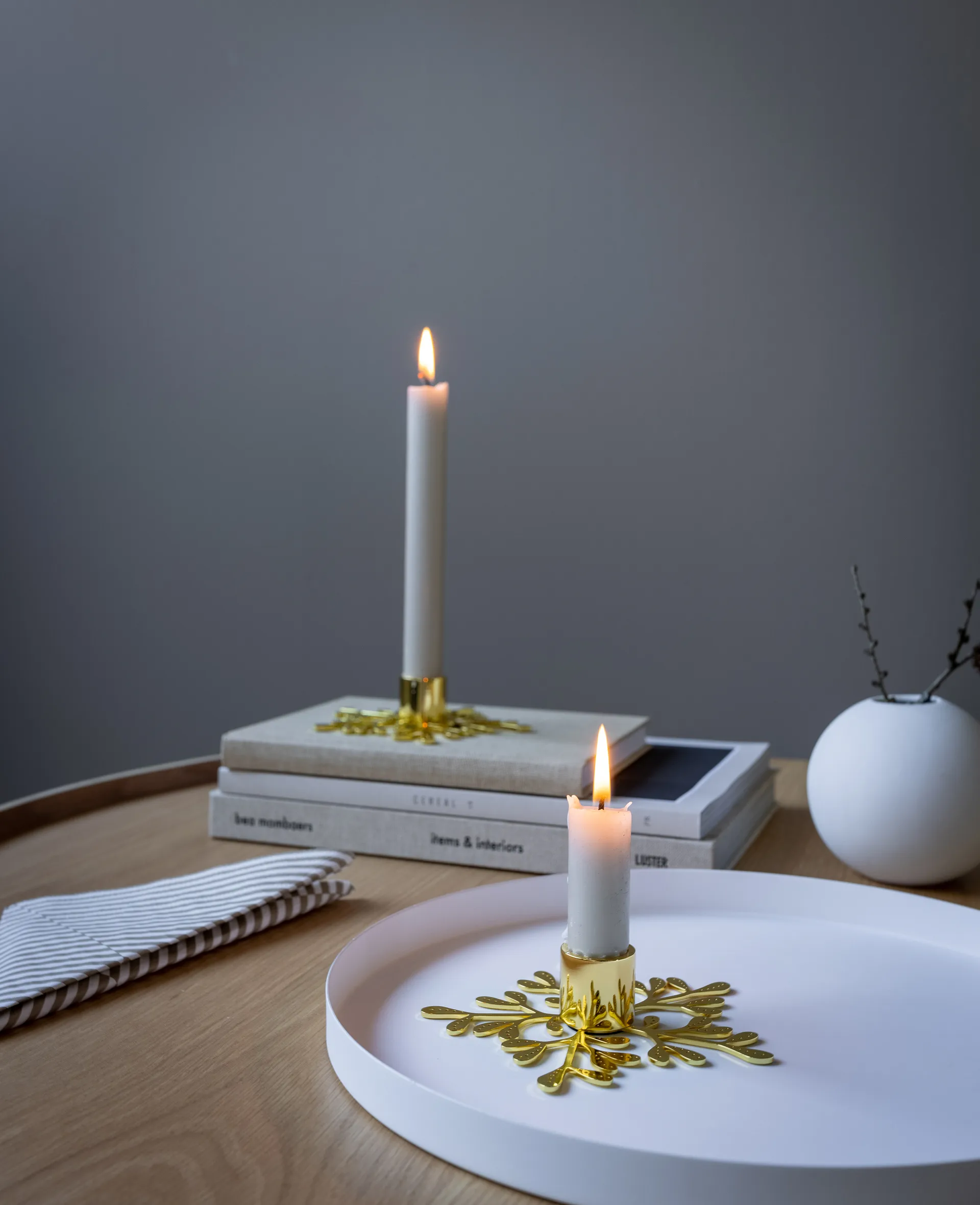 Κηροπήγιο με ιξός, Ορείχαλκος Cooee Design