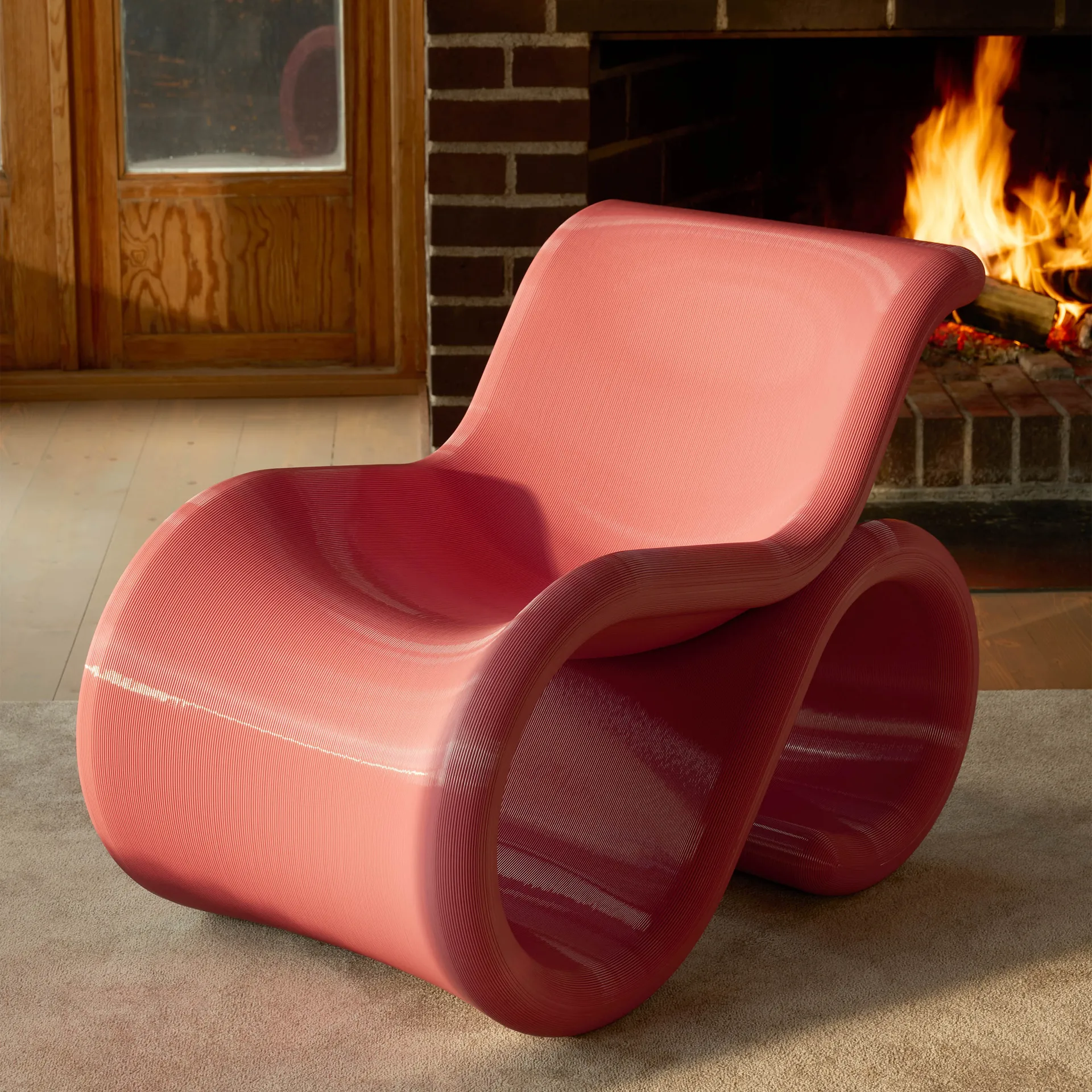 Éclair chair πολυθρόνα lounge, Bubblegum Crème Atelier