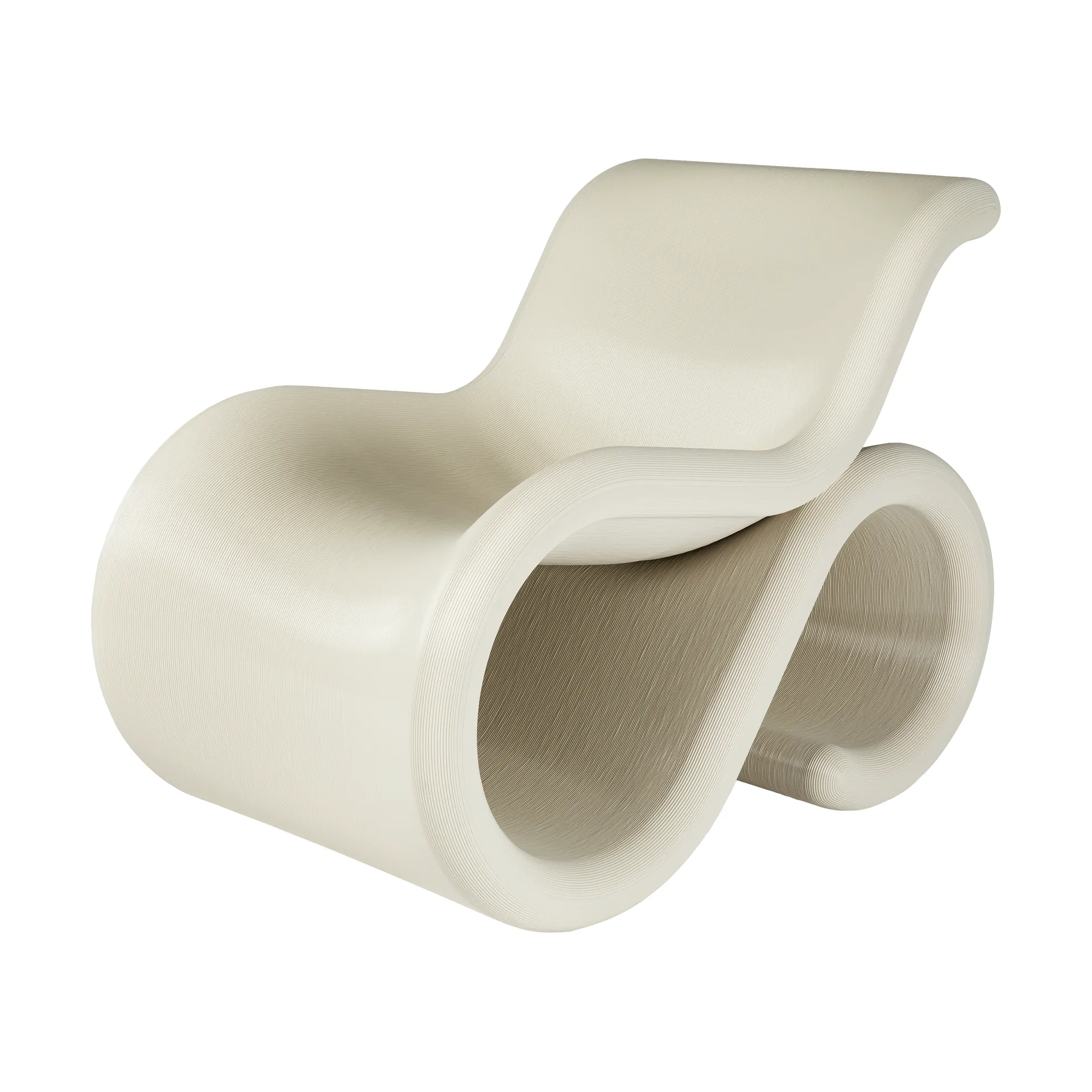 Éclair chair πολυθρόνα lounge, Κρέμα Crème Atelier