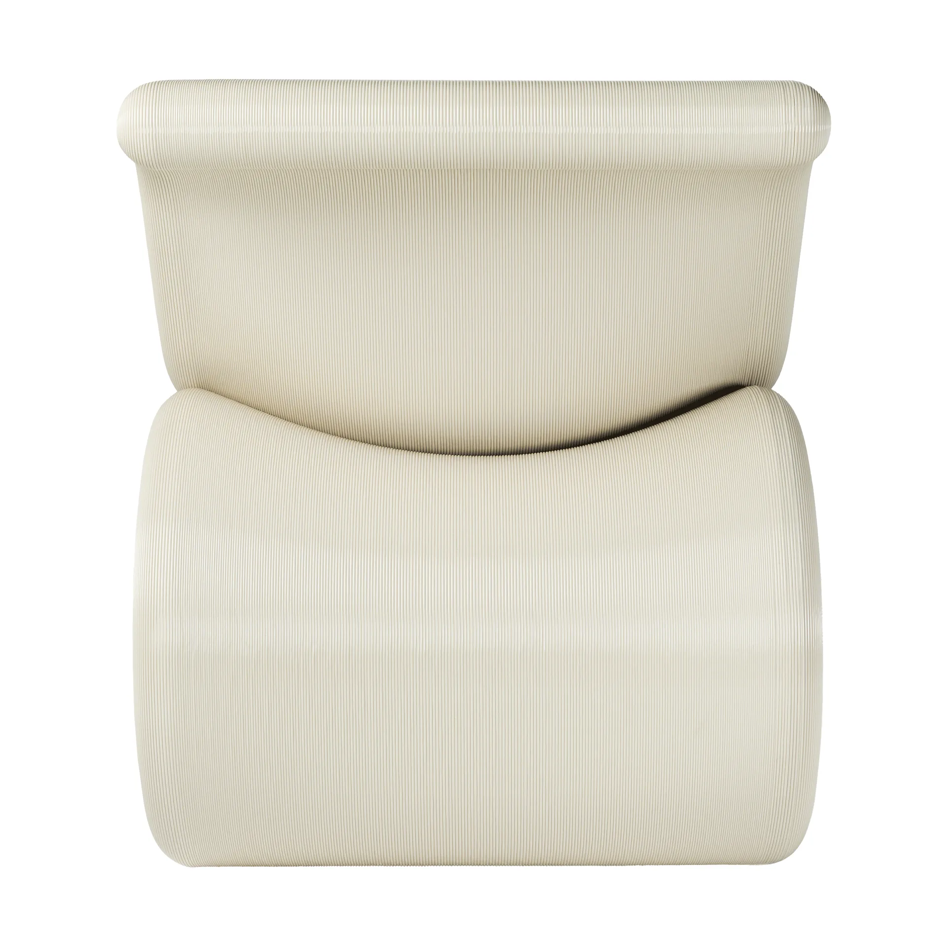 Éclair chair πολυθρόνα lounge, Κρέμα Crème Atelier