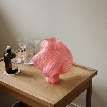 Soft Serve επιτραπέζιο φωτιστικό - Ροζ σορμπέ, Κανονικό, 26 cm - Crème Atelier