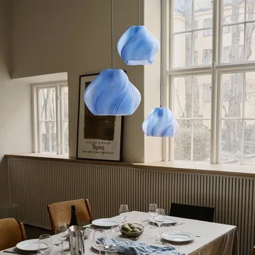 Soft Serve κρεμαστό φωτιστικό - Blueberry sorbet-chrome, 02, 25 cm - Crème Atelier