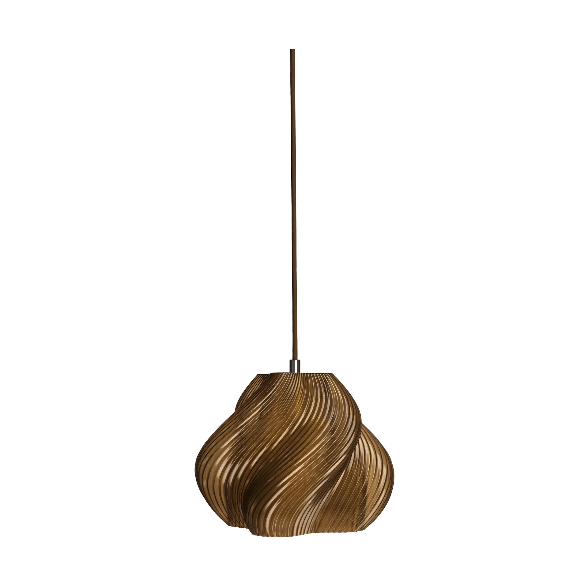 Soft Serve κρεμαστό φωτιστικό, Caramel-chrome, 01, 20 εκ. Crème Atelier