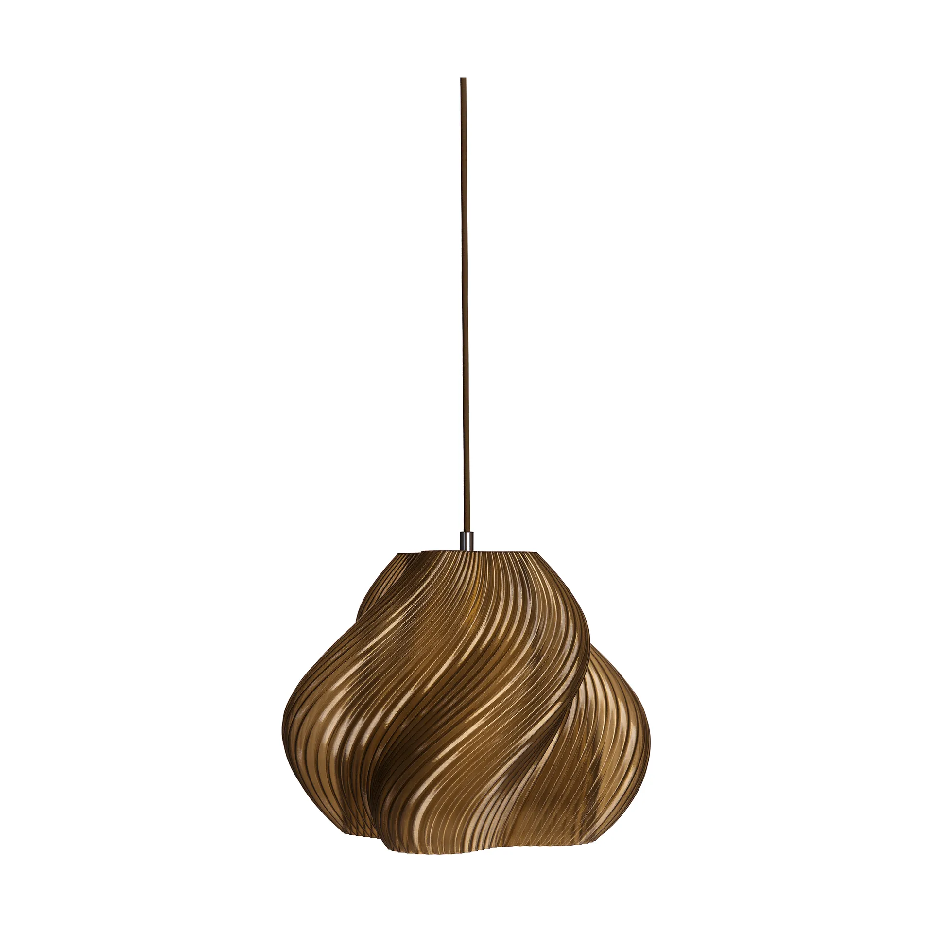 Soft Serve κρεμαστό φωτιστικό, Caramel-chrome, 02, 25 εκ. Crème Atelier