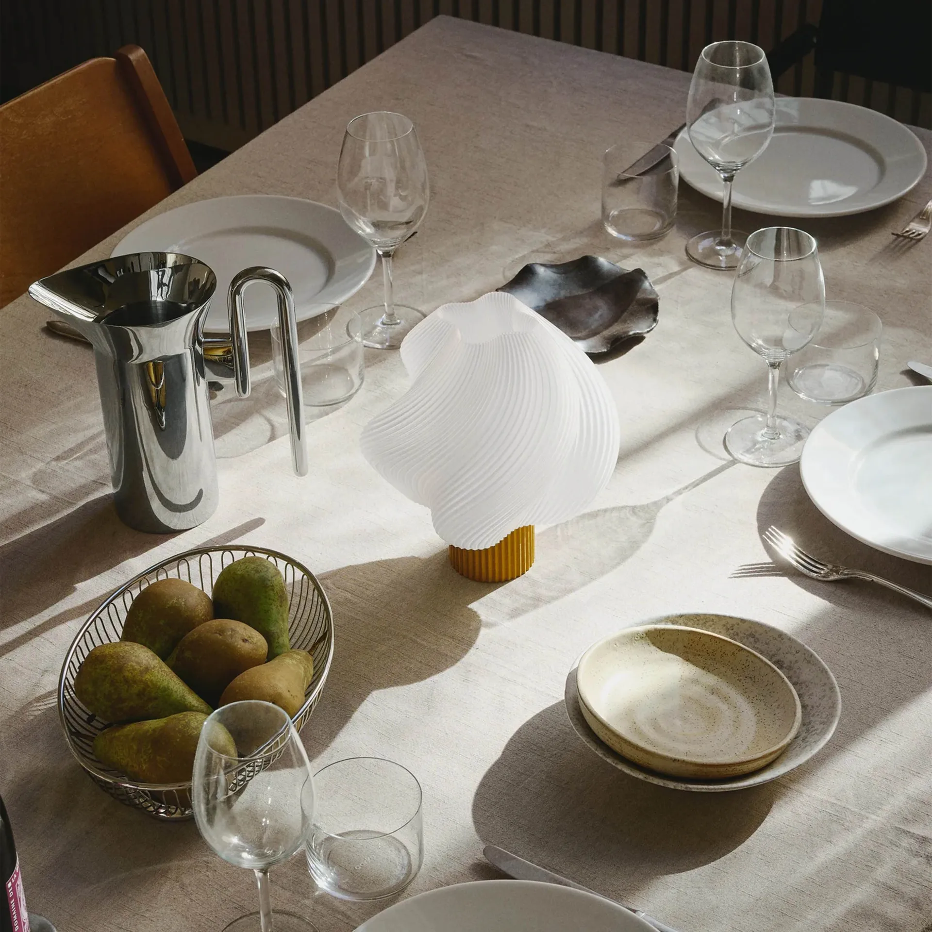 Soft Serve φορητή επιτραπέζια λάμπα, Cloudberry, 23 cm Crème Atelier