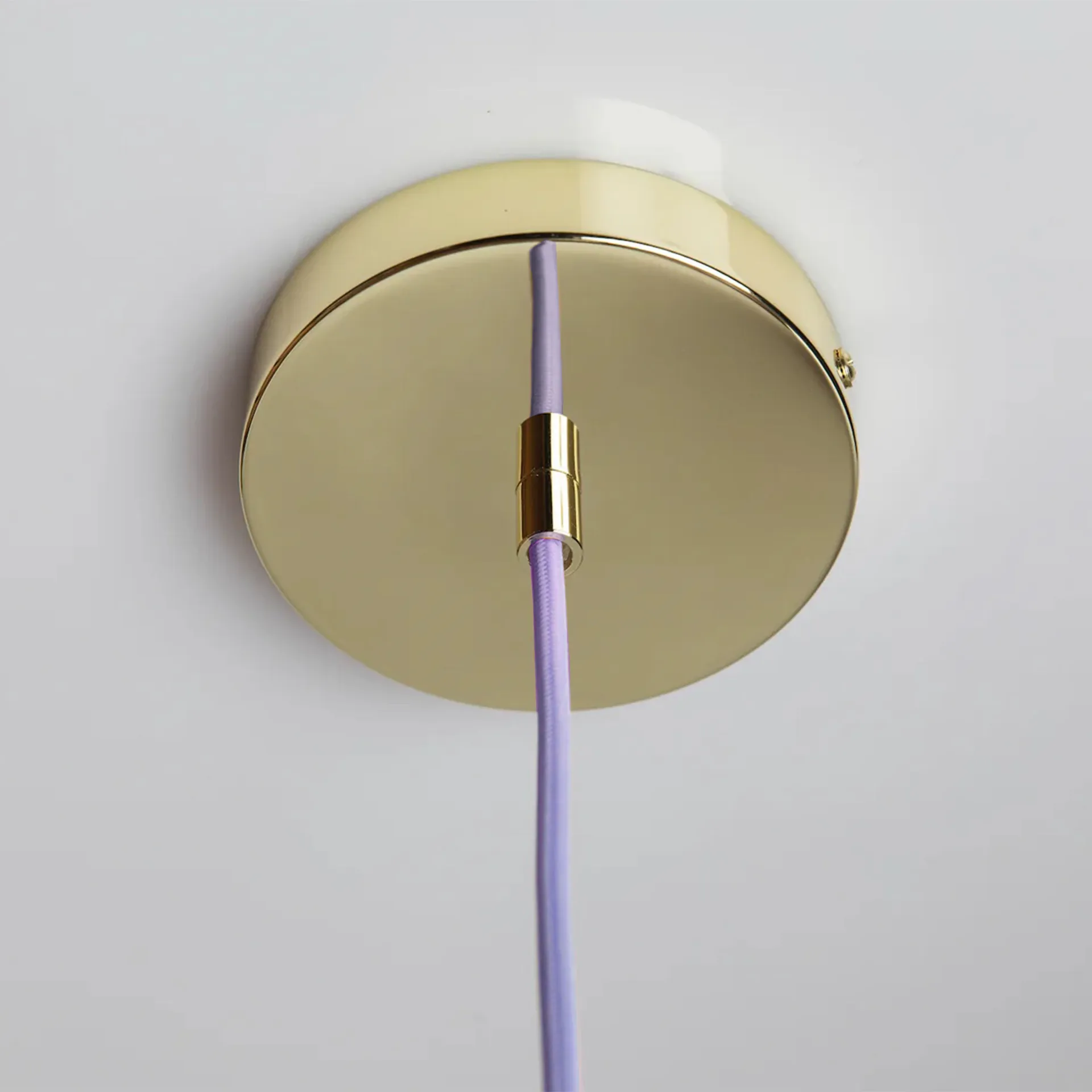 Soft Serve κρεμαστό φωτιστικό, Lavender sorbet-brass, 01, 20 εκ. Crème Atelier