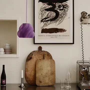 Soft Serve κρεμαστό φωτιστικό - Lavender sorbet-brass, 01, 20 εκ. - Crème Atelier