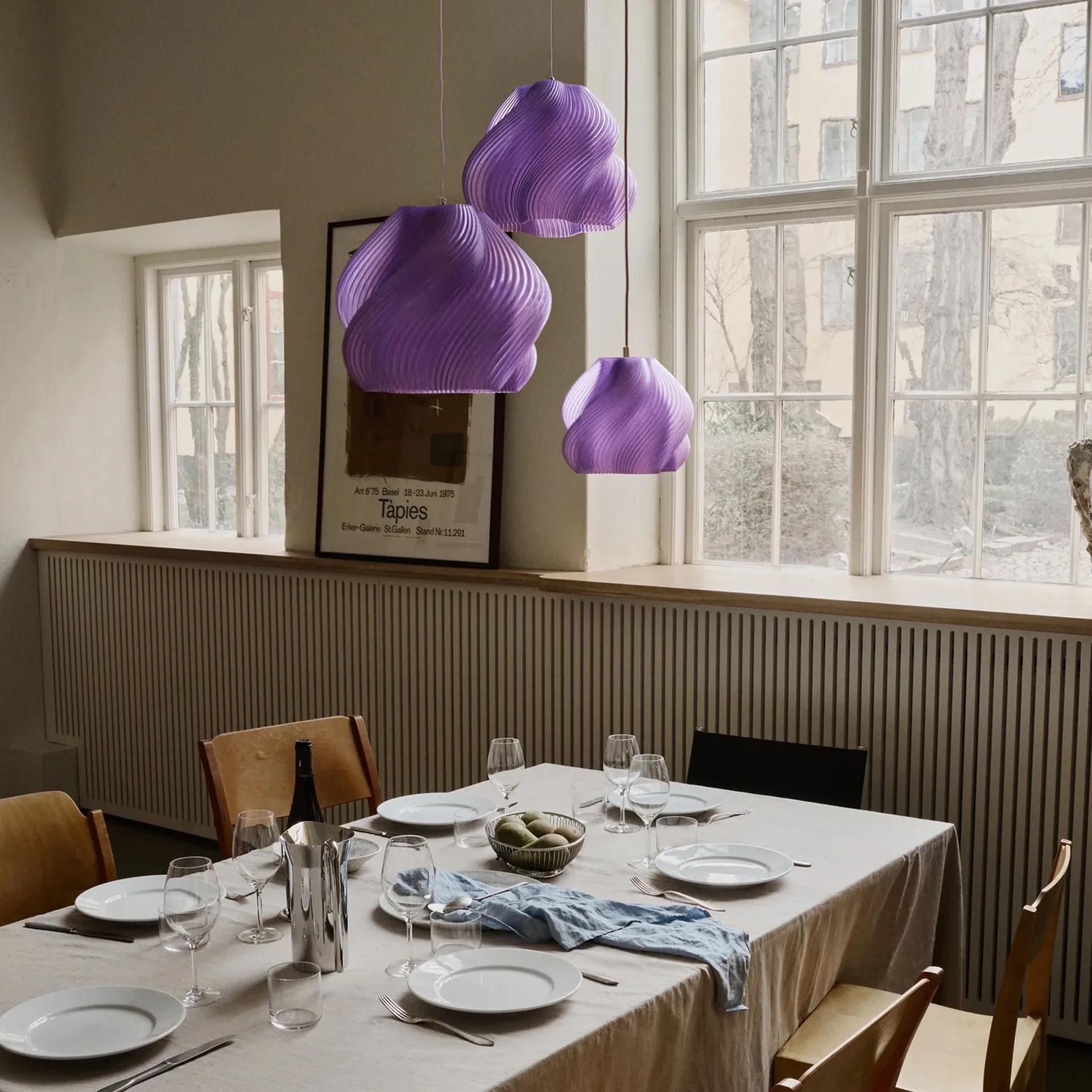 Soft Serve κρεμαστό φωτιστικό, Lavender sorbet-brass, 02, 25 cm Crème Atelier