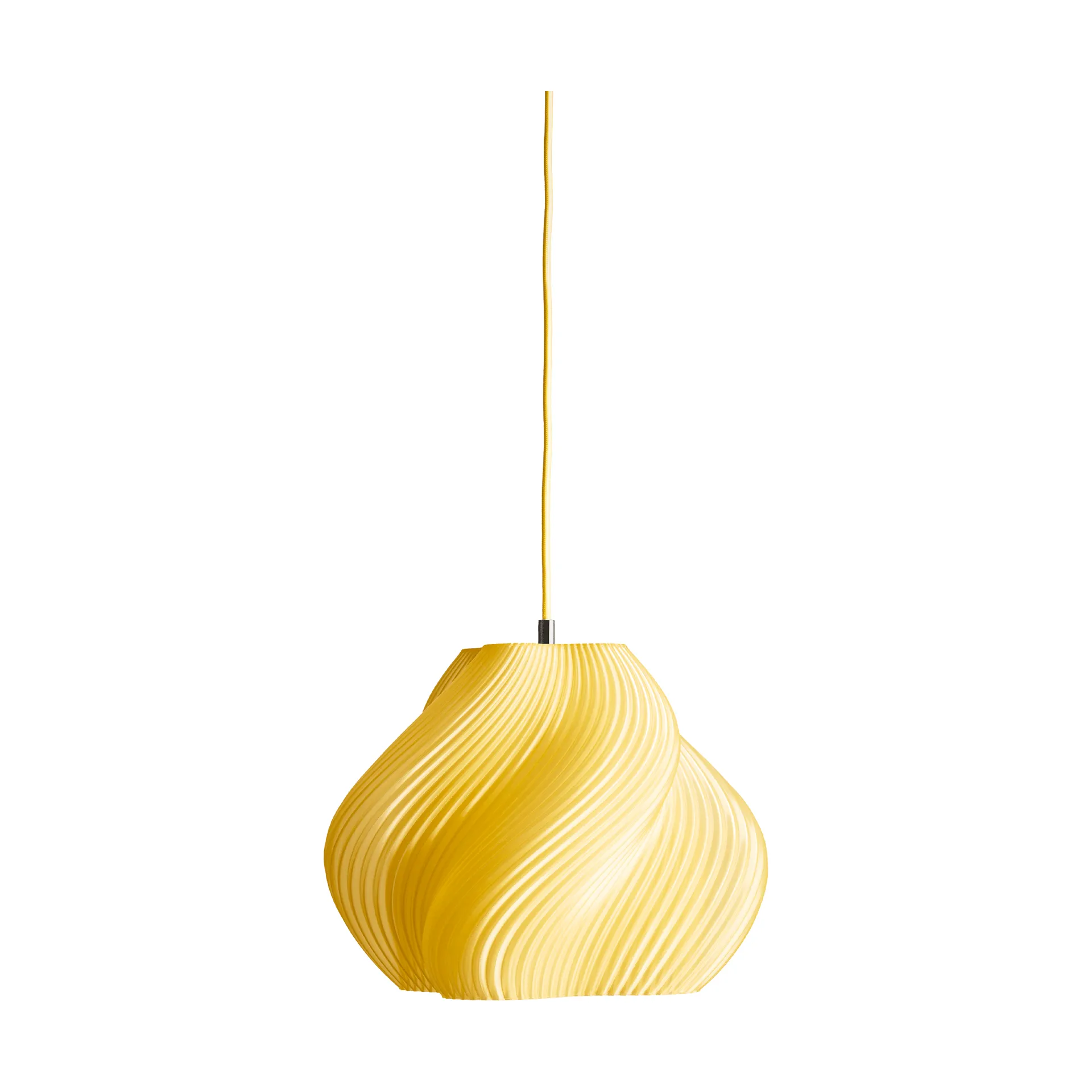Soft Serve κρεμαστό φωτιστικό, Limoncello sorbet-chrome, 02, 25 cm Crème Atelier