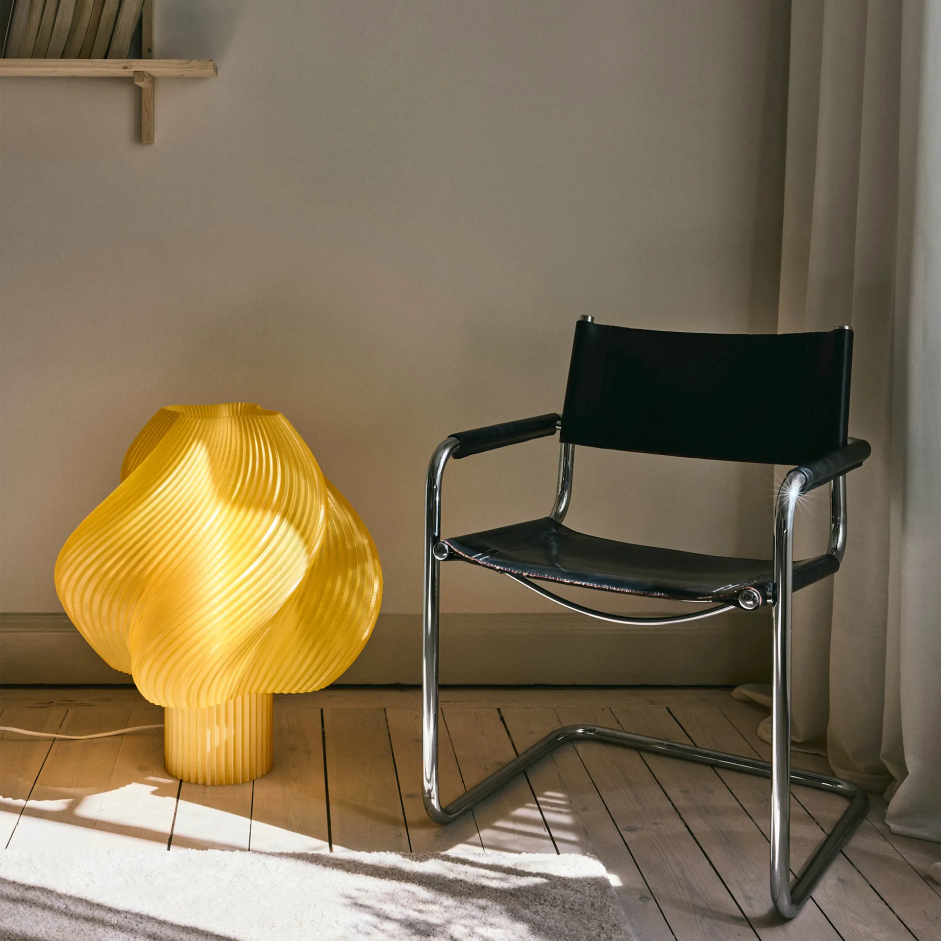 Soft Serve επιδαπέδια λάμπα, Λεμοντσέλο Σορμπέ, Mega, 63 cm Crème Atelier