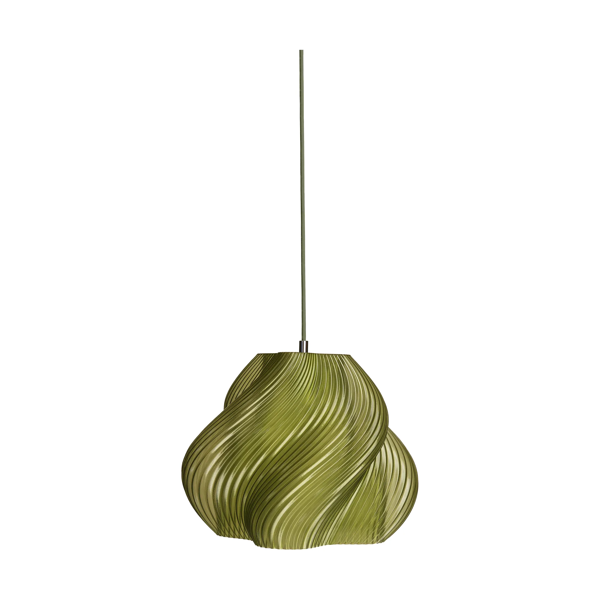 Soft Serve κρεμαστό φωτιστικό, Olive-chrome, 02, 25 εκ. Crème Atelier