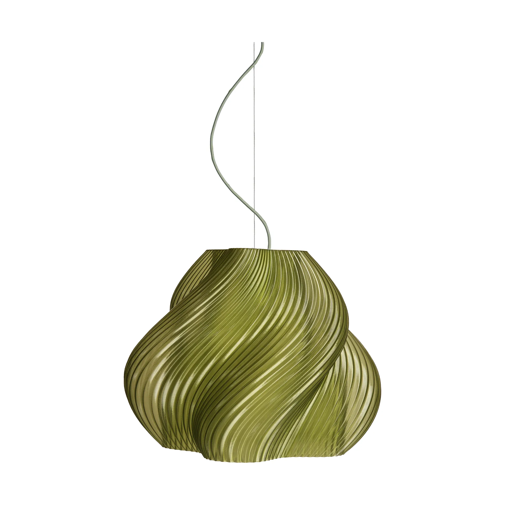 Soft Serve κρεμαστό φωτιστικό, Olive-chrome, Mega, 60 εκ. Crème Atelier