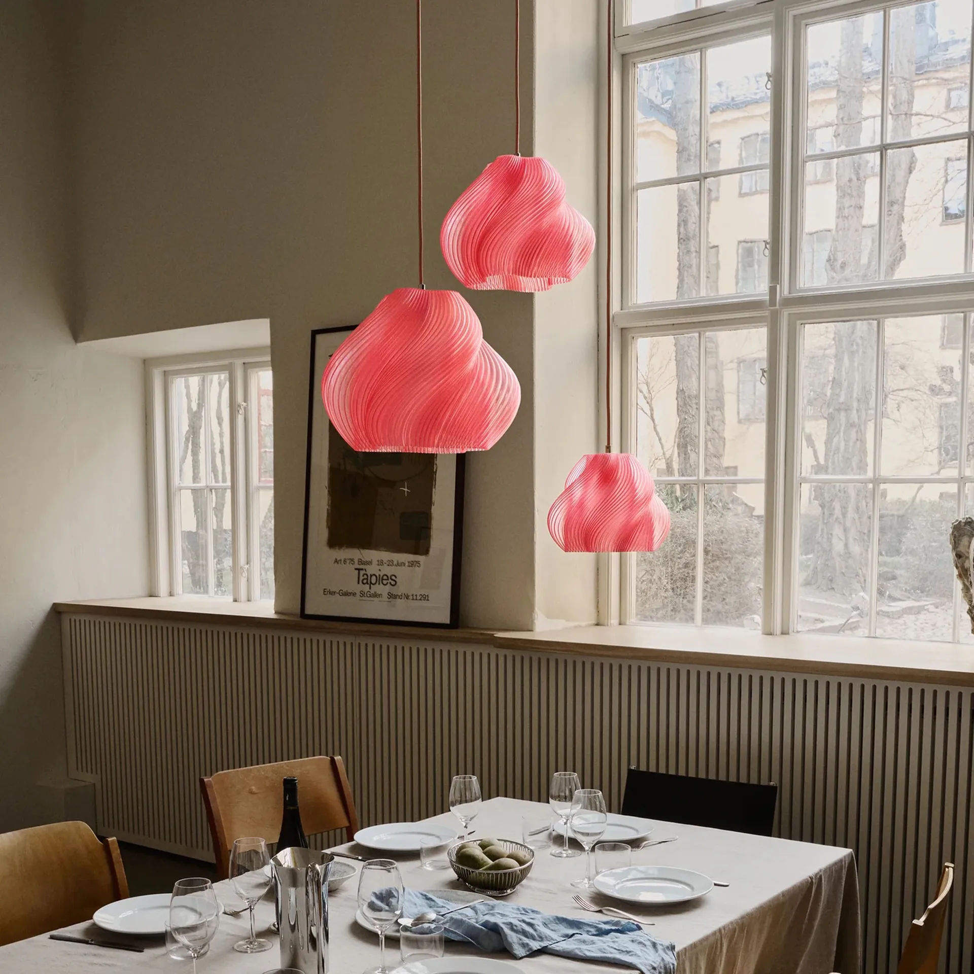 Soft Serve κρεμαστό φωτιστικό, Peach sorbet-brass, 01, 20 cm Crème Atelier