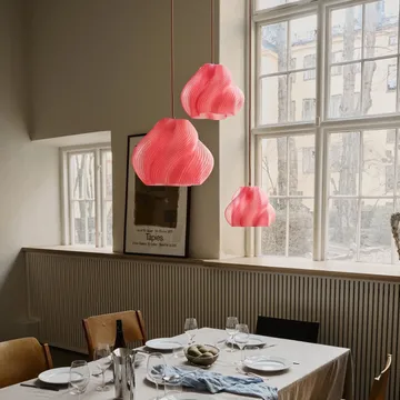 Soft Serve κρεμαστό φωτιστικό - Peach sorbet-brass, 01, 20 cm - Crème Atelier