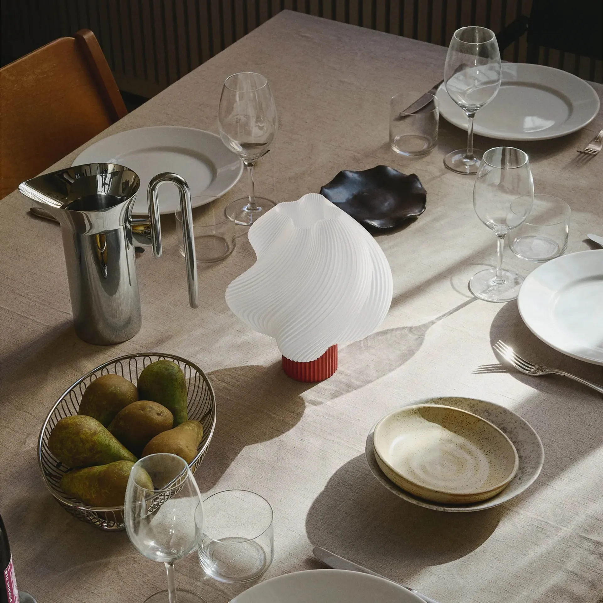 Soft Serve φορητή επιτραπέζια λάμπα, Rhubarb, 23 cm Crème Atelier