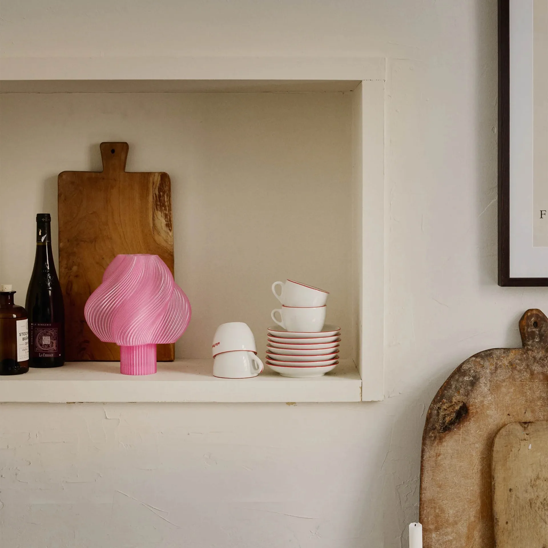 Soft Serve φορητή επιτραπέζια λάμπα, Rose sorbet, 23 cm Crème Atelier