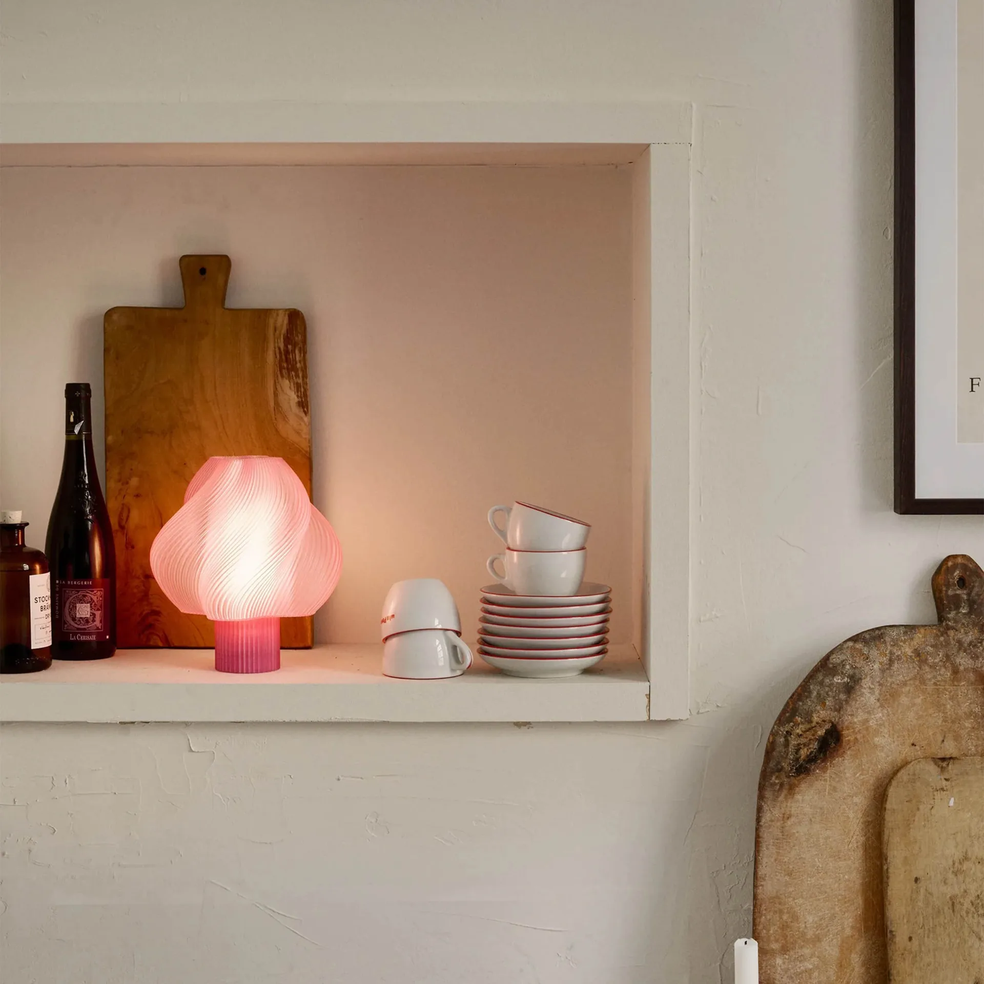 Soft Serve φορητή επιτραπέζια λάμπα, Rose sorbet, 23 cm Crème Atelier