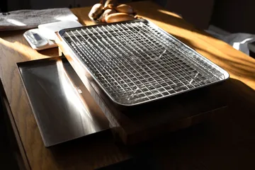 Γαστρονόμος Culimat με σχάρα ψύξης - Ανοξείδωτο ατσάλι, 40,5x30,5 cm - Culimat