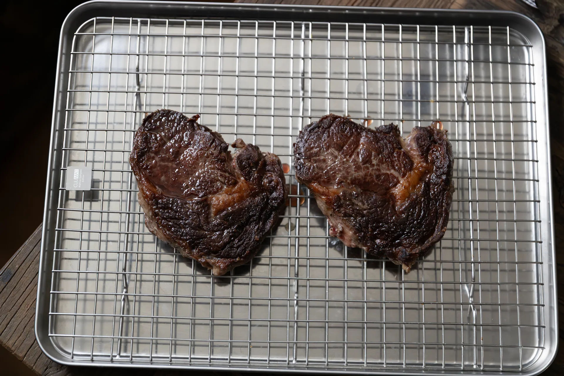 Γαστρονόμος Culimat με σχάρα ψύξης, Ανοξείδωτο ατσάλι, 40,5x30,5 cm Culimat