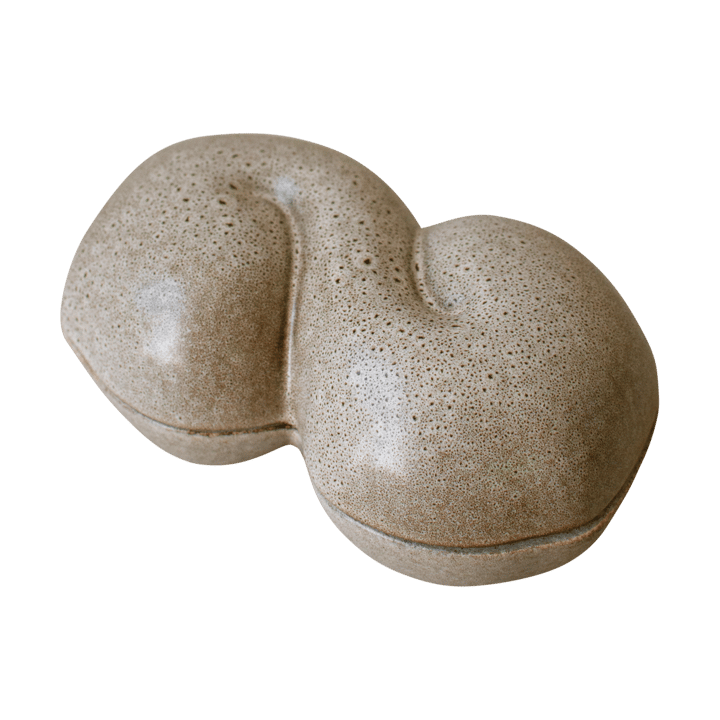 Μπολ με καπάκι για ψωμάκια 11x18 cm - Beige - DBKD