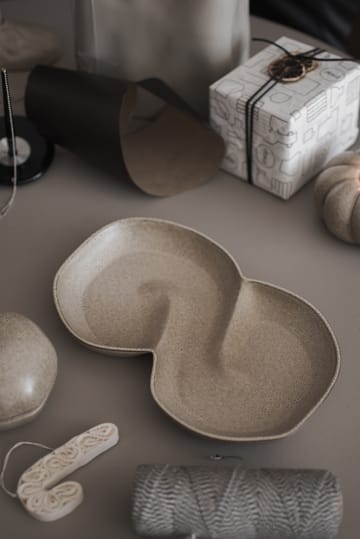 Μπολ με καπάκι για ψωμάκια 11x18 cm - Beige - DBKD