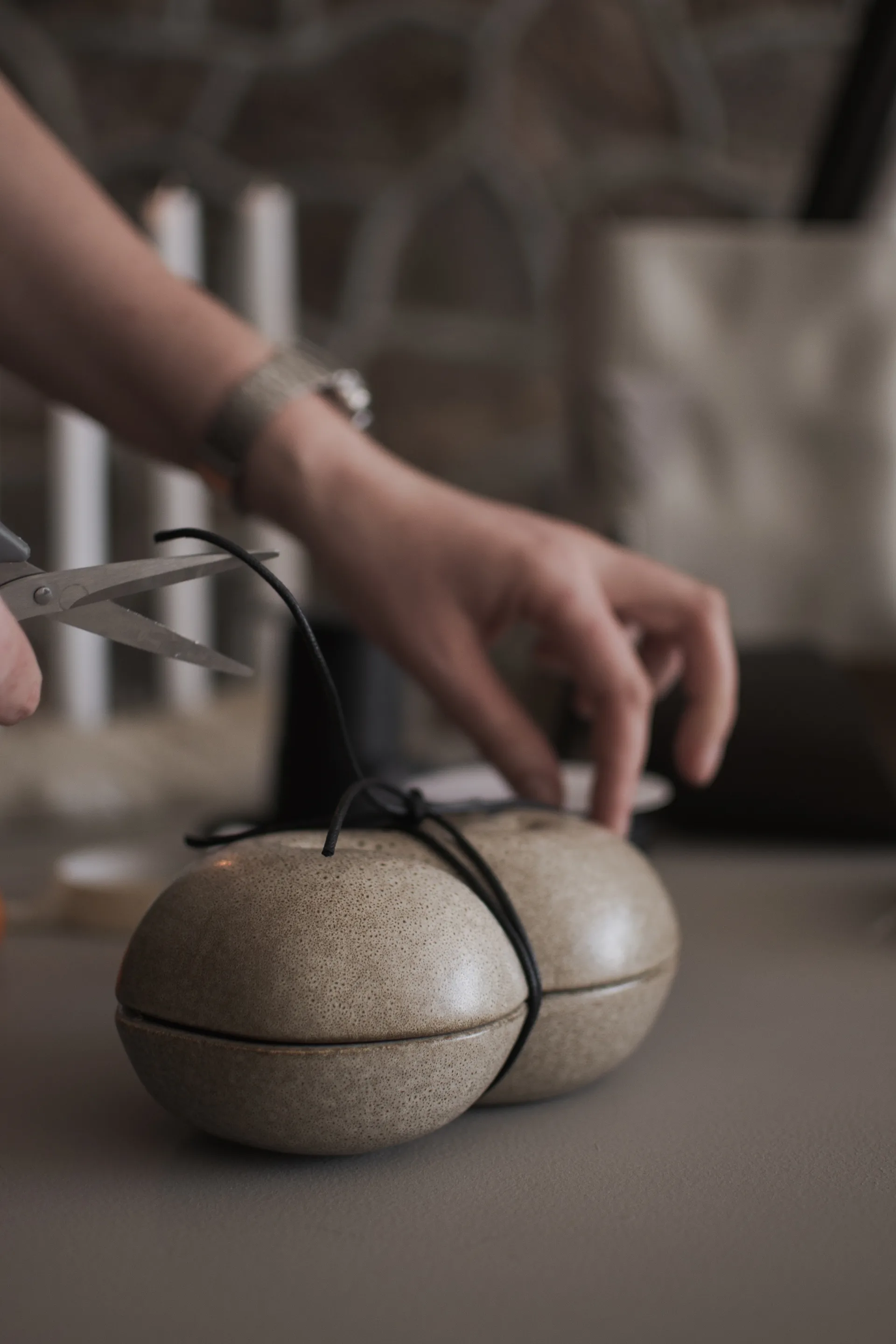 Μπολ με καπάκι για ψωμάκια 11x18 cm, Beige DBKD