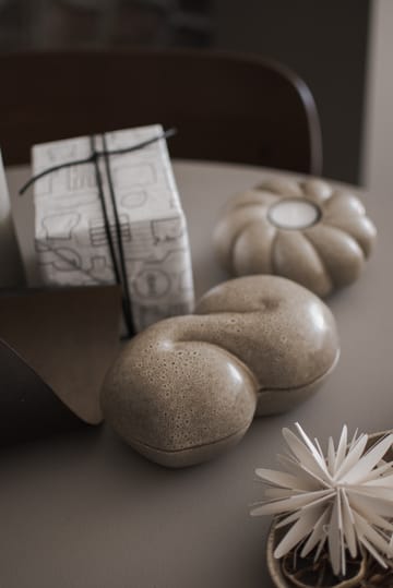 Μπολ με καπάκι για ψωμάκια 11x18 cm - Beige - DBKD