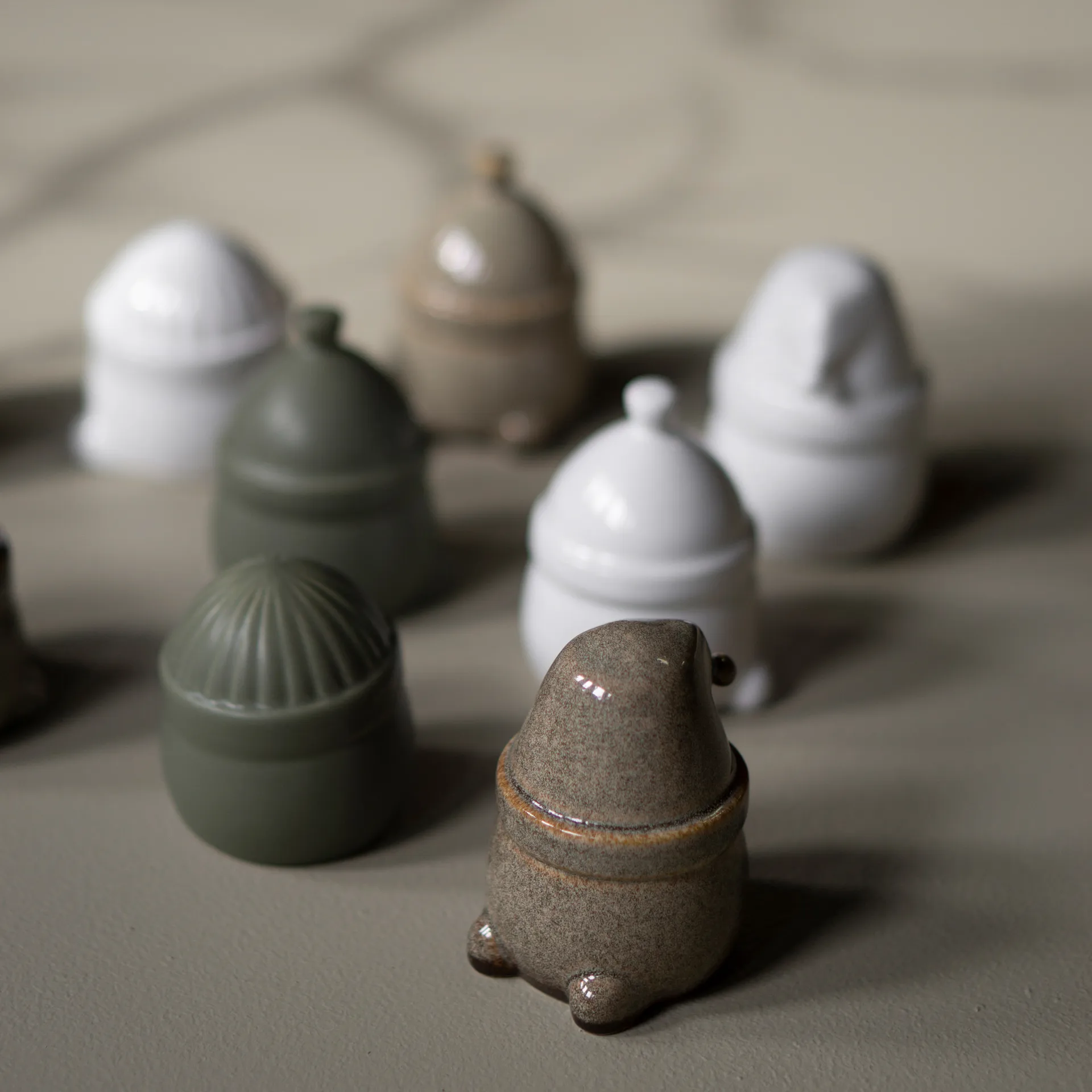 Τριπλά χριστουγεννιάτικα διακοσμητικά, συσκευασία 3, γυαλιστερό λευκό DBKD