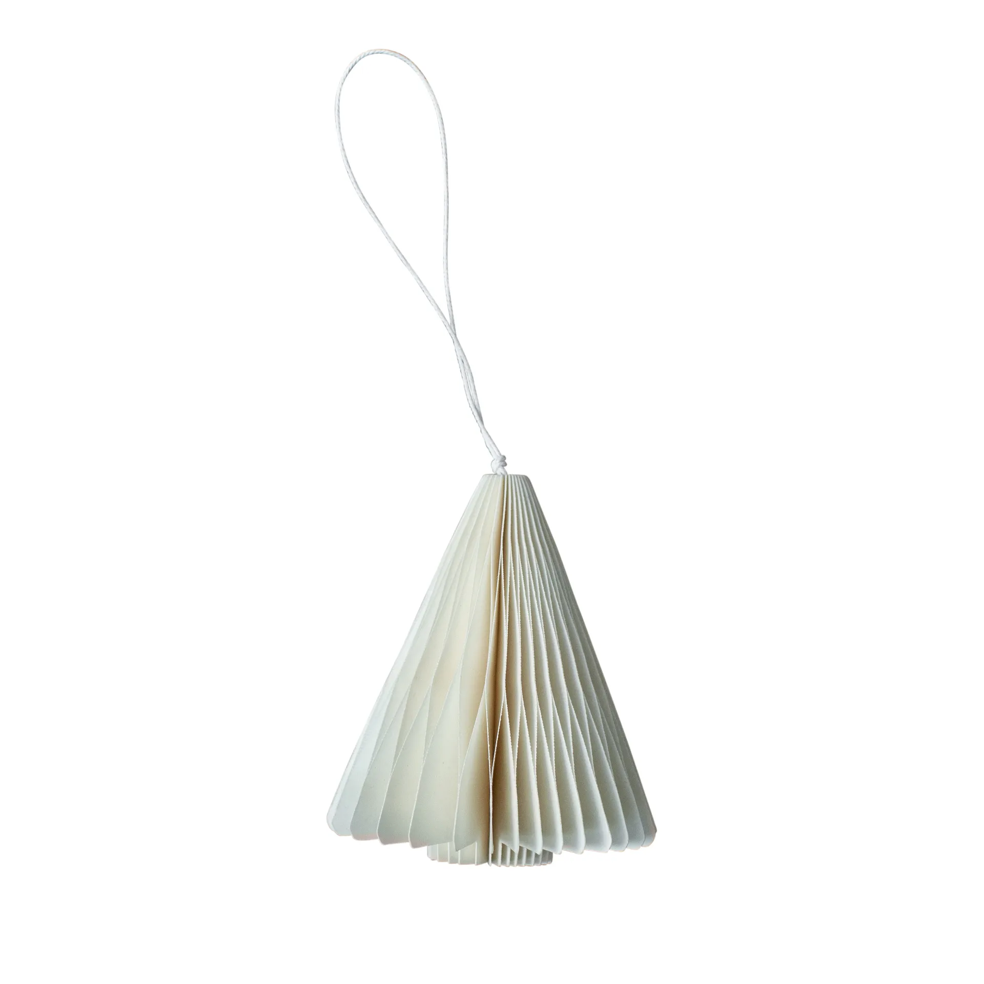 Χριστουγεννιάτικα στολίδια από χαρτί για το το δέντρο 7 εκ., White DBKD