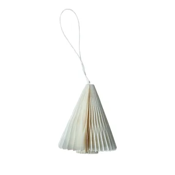 Χριστουγεννιάτικα στολίδια από χαρτί για το το δέντρο 7 εκ. - White - DBKD