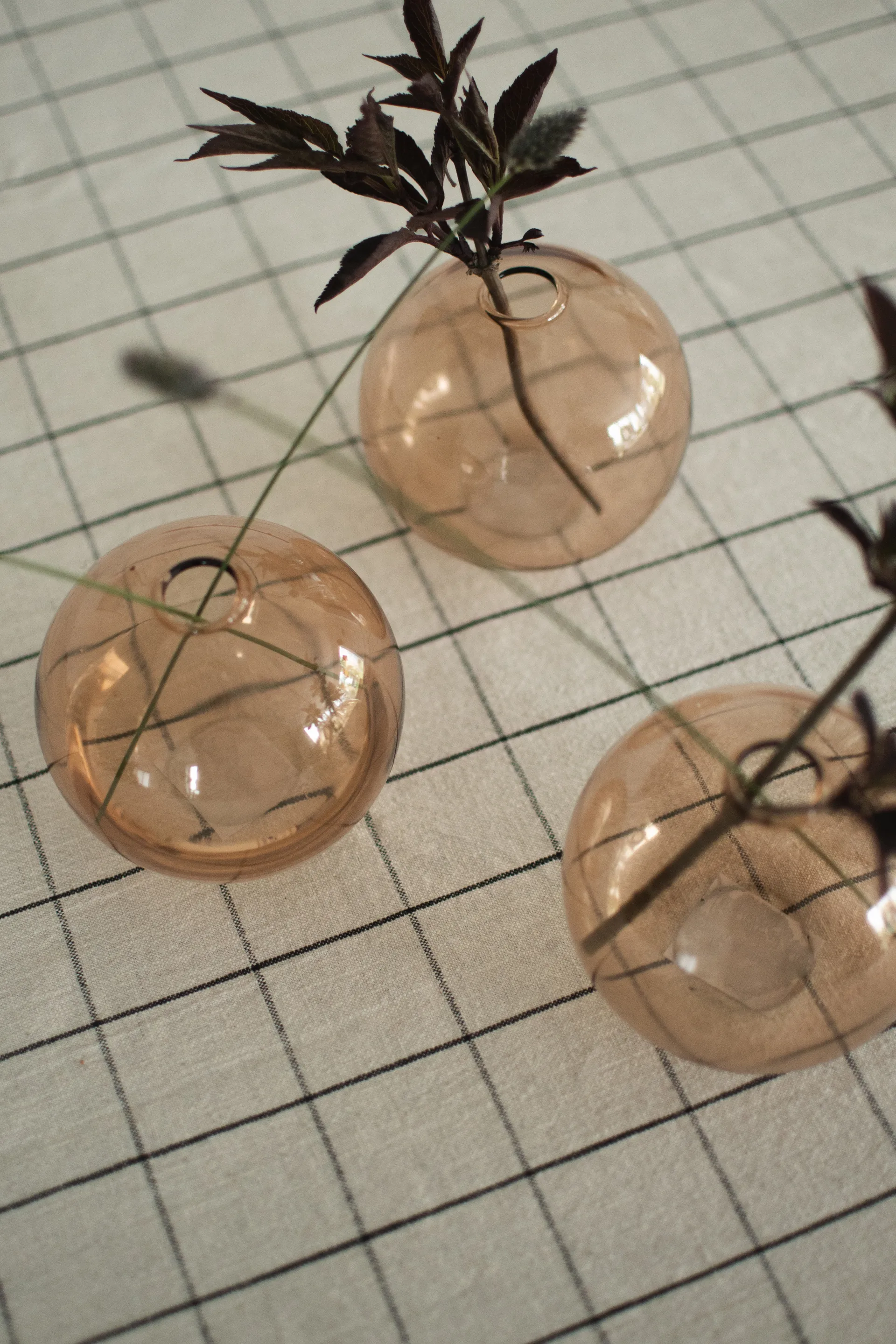 Ball βάζο Ø10 cm, Beige DBKD