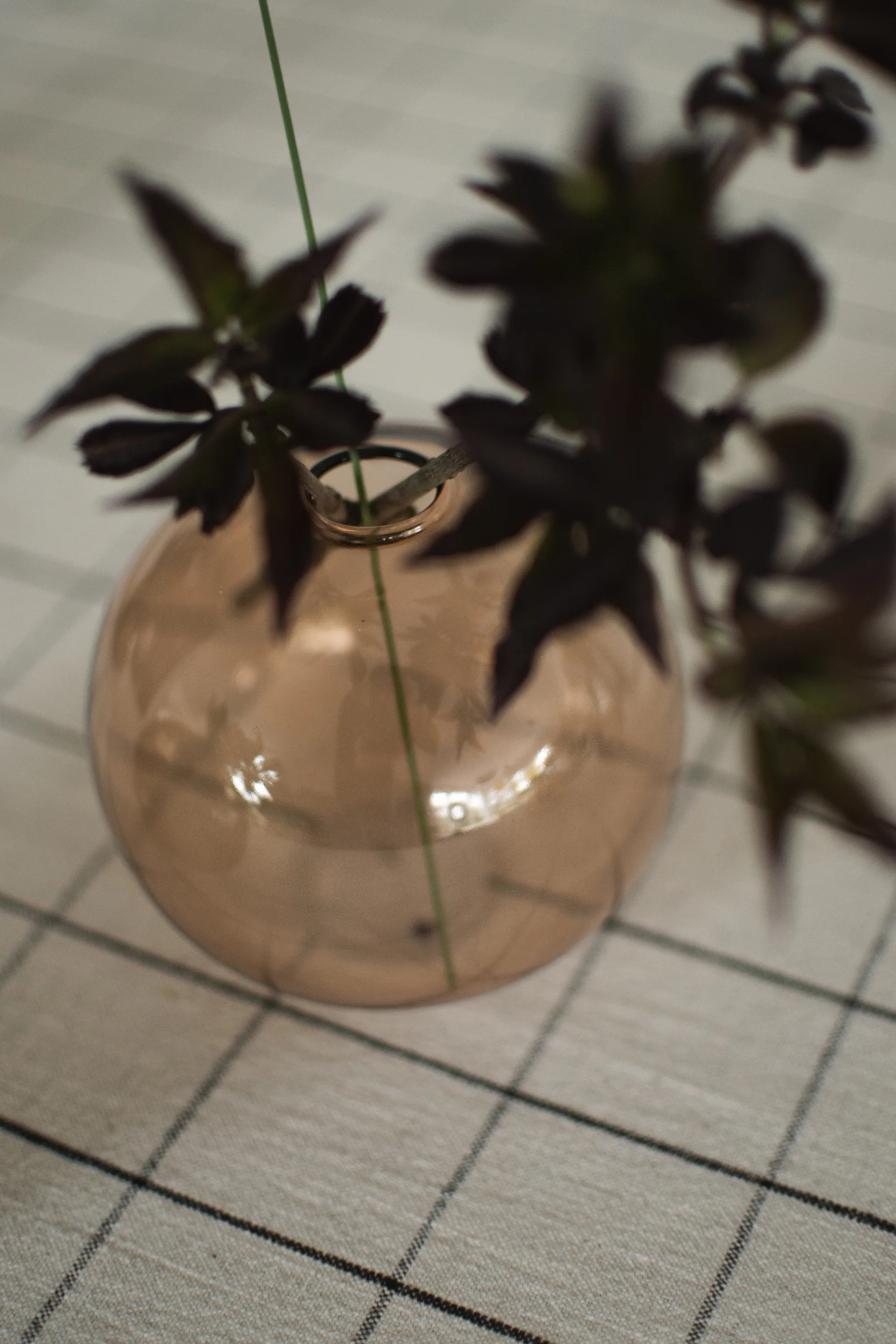 Ball βάζο Ø10 cm, Beige DBKD