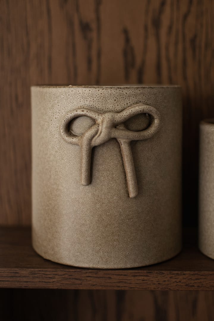 Γλάστρα Bow Ø14 cm, Beige DBKD