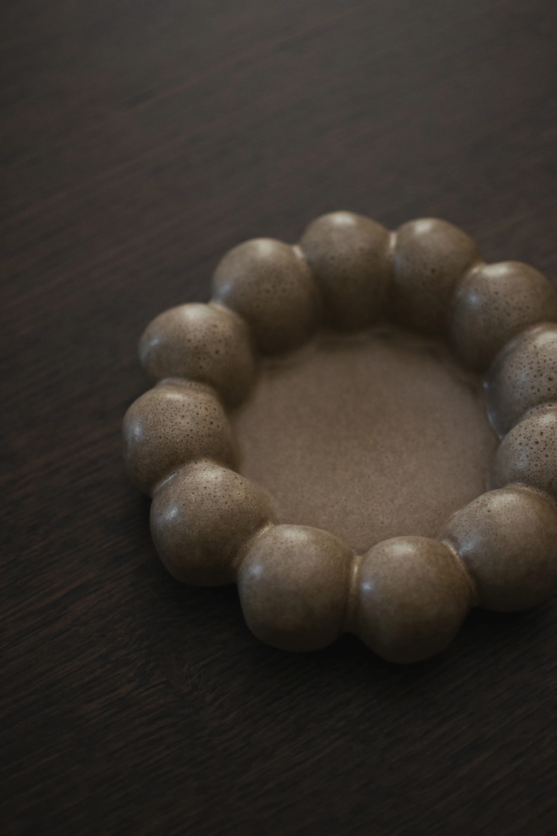 Bright δίσκος για κεριά Ø17 εκ., Beige DBKD