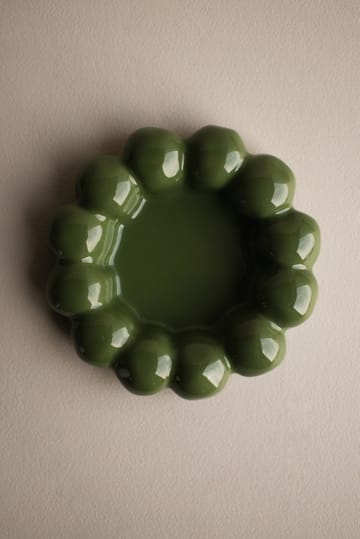 Bright δίσκος για κεριά Ø17 εκ. - Shiny green - DBKD