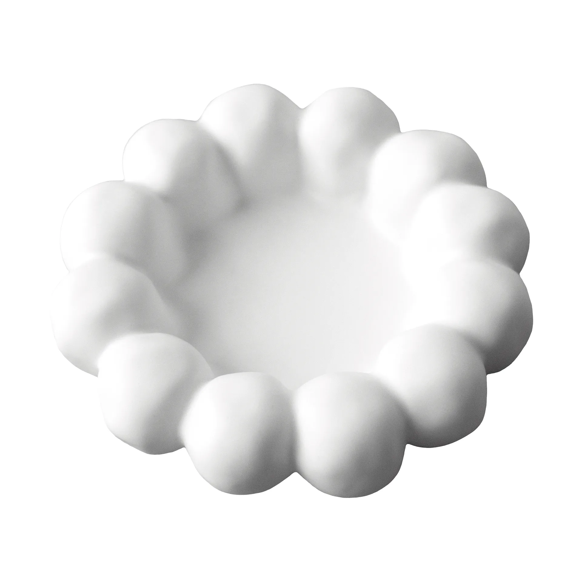 Bright δίσκος για κεριά Ø17 εκ., White DBKD