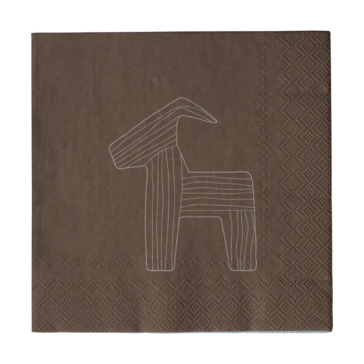 Bruse χαρτοπετσέτα 33x33 εκ. 20 τεμ. - Brown - DBKD